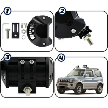 

1 Pair 72W LED Working Top Light Car Truck Off-Road Vehicle Spotlight Universal