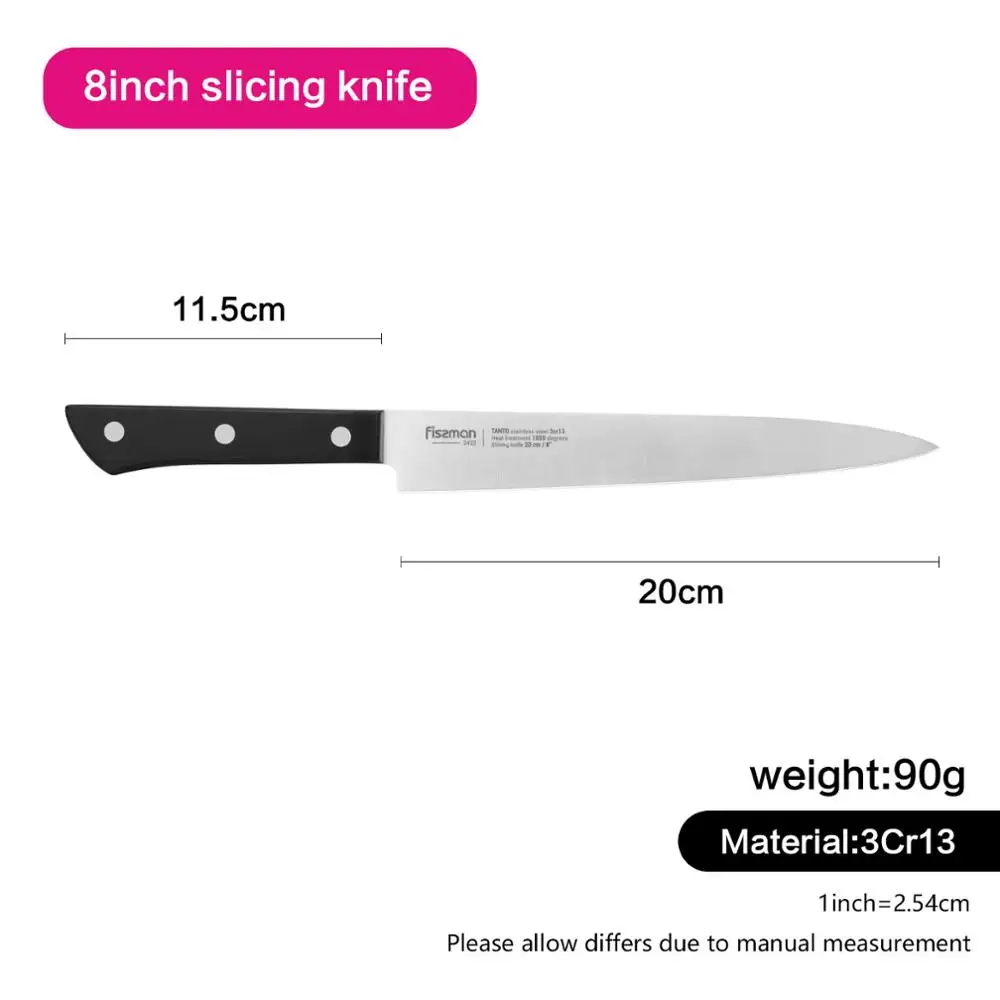 Серия Fissman Tanto, Японские Стальные 3Cr13 кухонные ножи, Кливер, нож сантоку, нож - Цвет: Model 2422