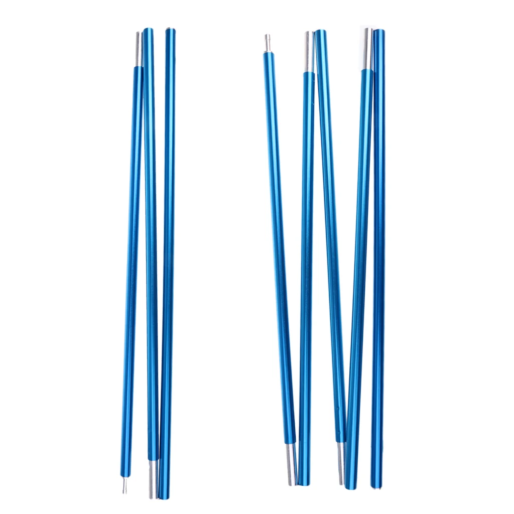 2pcs Aluminum Alloy Camping Awning Tent Canopy Tarp Support Rod Poles Outdoor Sports