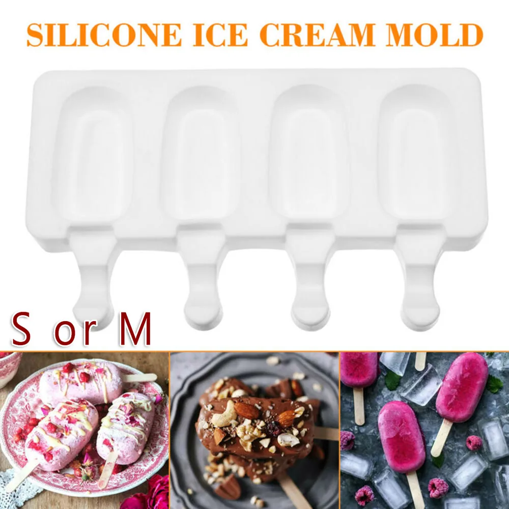 1 шт. силиконовая форма для мороженого 4 ячейки замороженного сок фруктовое
