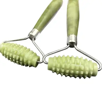 

1PC Jade Roller Massager Green Facial Nature Healthy Face Beauty Body Head Neck Foot Skin Care Face Lift Tools Face Roller