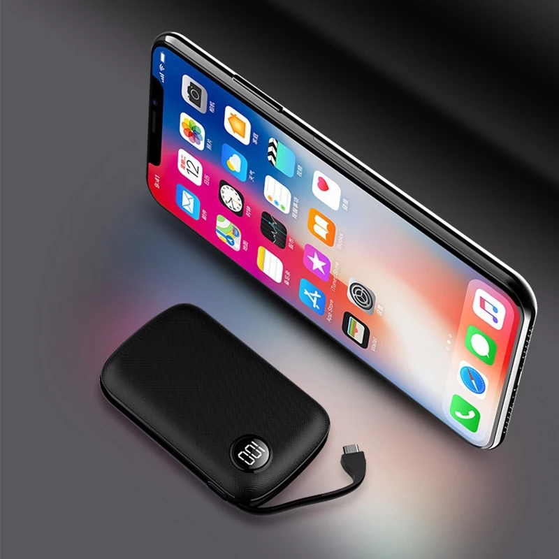 10000 мА/ч мини внешний аккумулятор для Xiaomi iPhone 11 pro Max внешний аккумулятор быстрая зарядка внешний аккумулятор портативное зарядное устройство повербанк