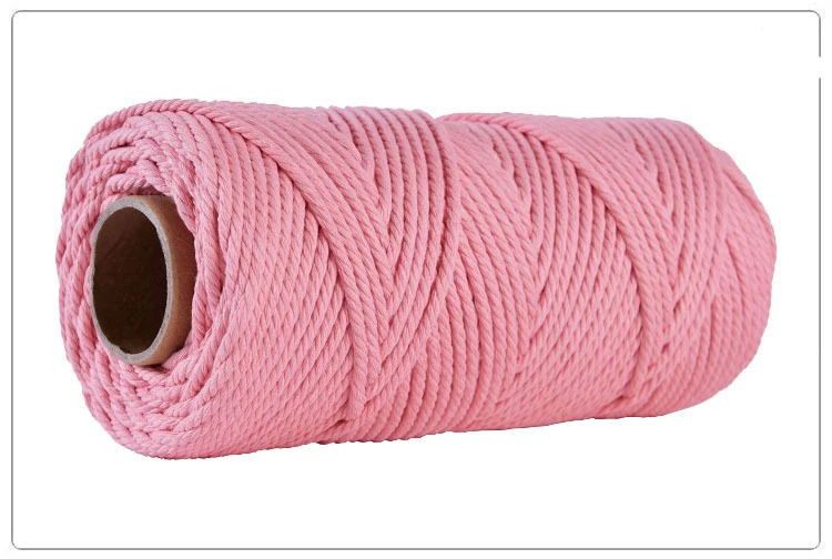 3mm 100% Cotton Macrame Cord Colorful Cord Rope Twisted Macrame String DIY Home Textile Wedding Decorative Tapestry Art 110yards 