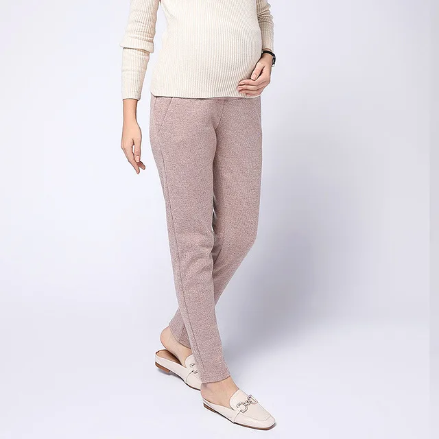Осенние и зимние повседневные регулируемые штаны для беременных женщин, одежда для беременных, эластичные штаны для беременных, M-XXL