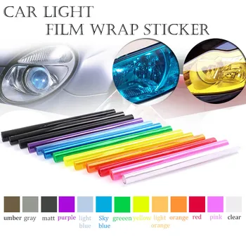 

12" x 60" Vinyl Film Self-Adhesive Self Selective Vinyl Film Tint Wrap Cover For Cadillac & more Headlights Fog Lights Lamps