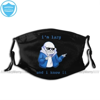 

Undertale Mouth Face Mask Lazy And I Know It ORIGINAL Facial Mask Fashion Funny with 2 Filters for Adult