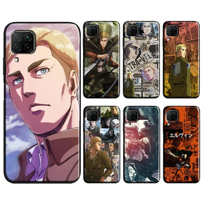 Erwin Smith Attack on Titan чехол для телефона Huawei P40 Lite P30 P20 Pro P Smart 2021 2019 Mate 10 20 задняя крышка |