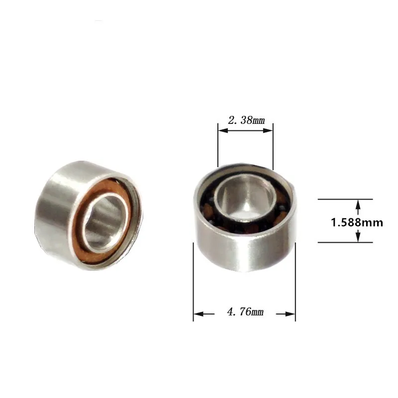 10 Stück P4 Hochgeschwindigkeits-Dentalhandstück mit Keramiklager SR133 2,38*4,76*2,38mm Edelstahl-Hybrid-Keramikkugel 2,38x4,76x1,588 – Detail 2