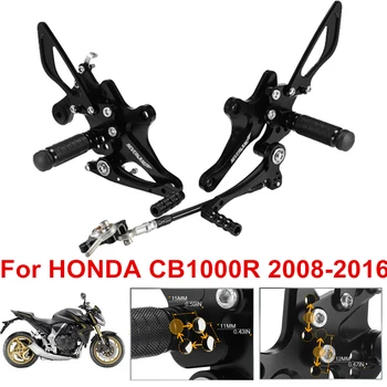 

CB1000R 2008 2009 2010 2011 2012 2013 2014 2015 2016 Rearset Footrests Motorcycle Footpegs Rear Sets Foot Rest Pegs For HONDA