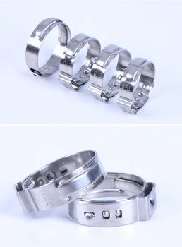 

10Pcs 6.5mm-11.8mm Stainless Steel 304 Single Ear Hose Clamps HW179