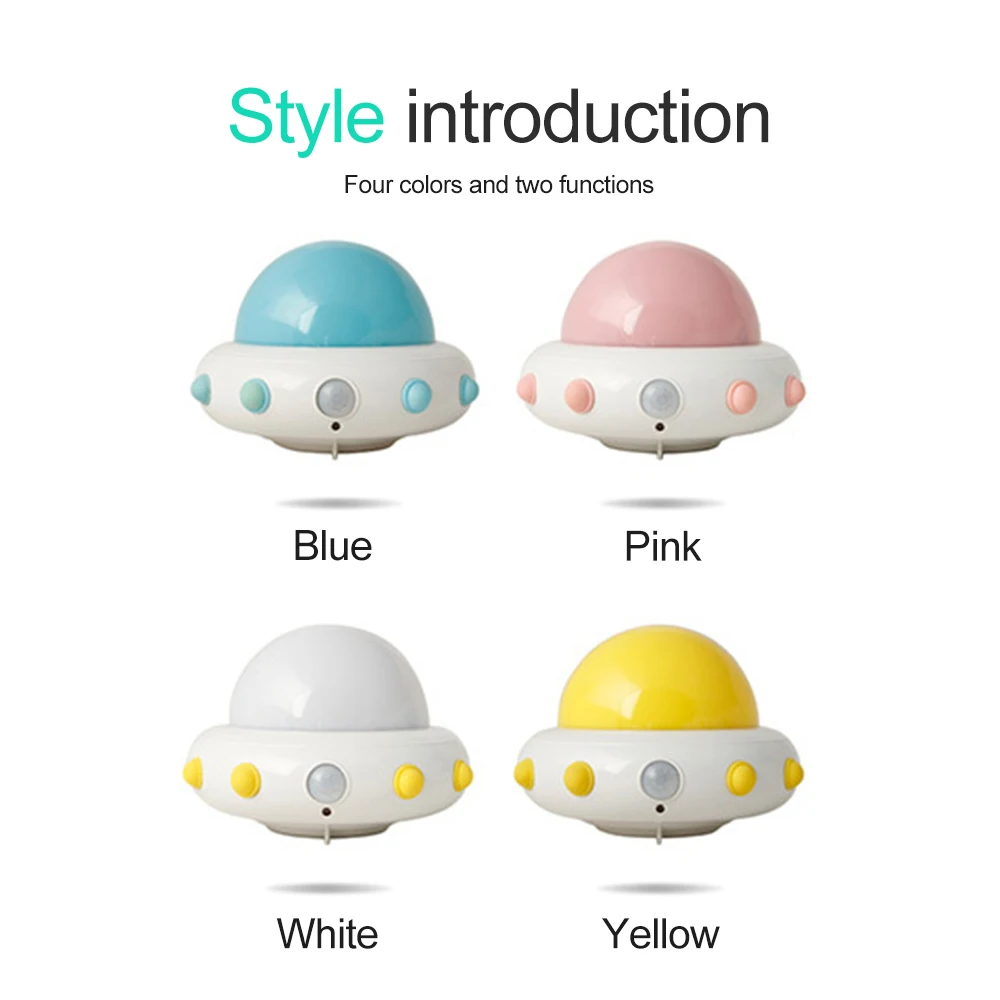 

Timing LED Motion Sensor Night Light Remote Control Lamp Portable Mini Cute Colorful Children's Baby Night Light Gift Decoration