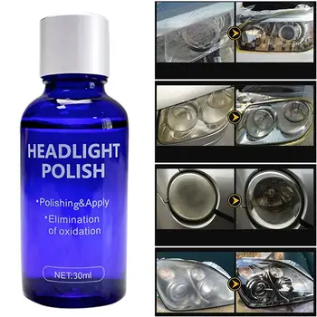 

For Automobiles Electric Vehicles Motorcycles 30ml Car Headlight Scratch Remover Cleaner Renewer Polish Restoration Liquid