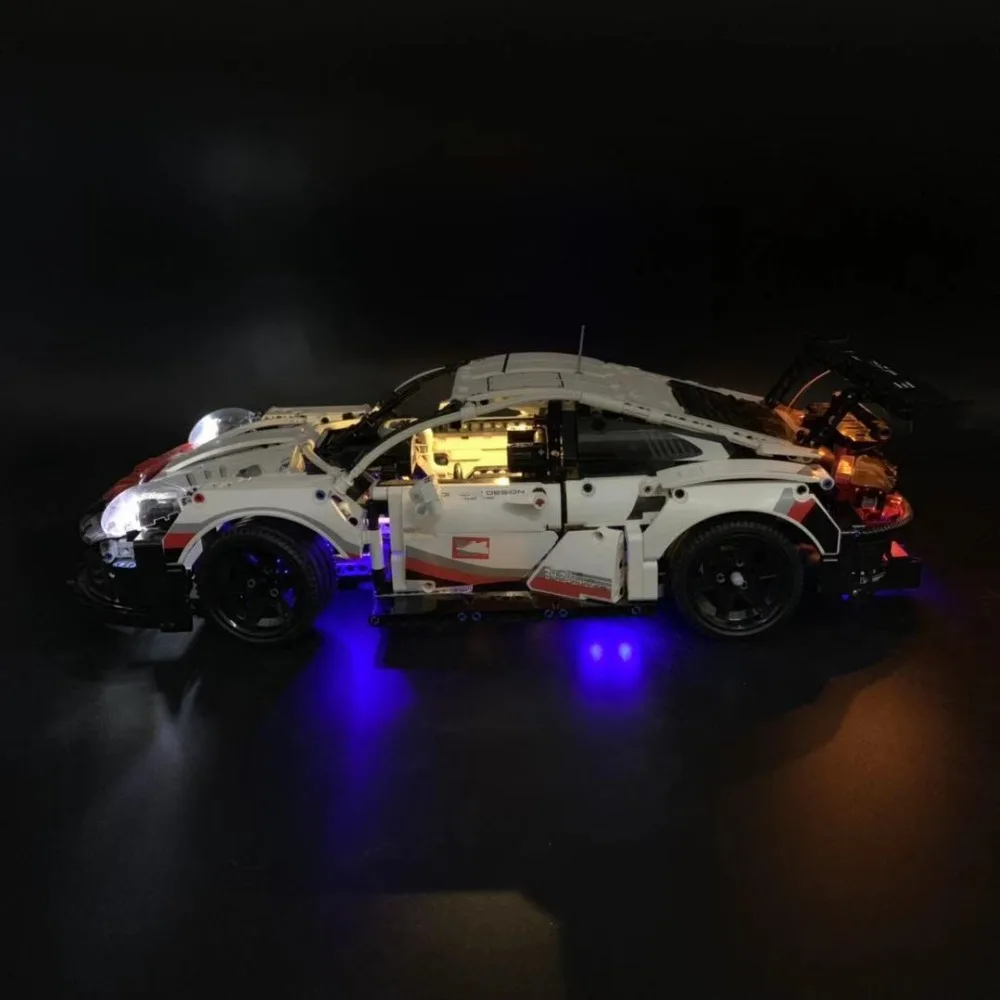 Пульт дистанционного управления 9II rRSR DIY светодиодный светильник набор для совместимых IEGOset 42096 20097 technic MOC гоночный автомобиль строительные блоки игрушки подарки