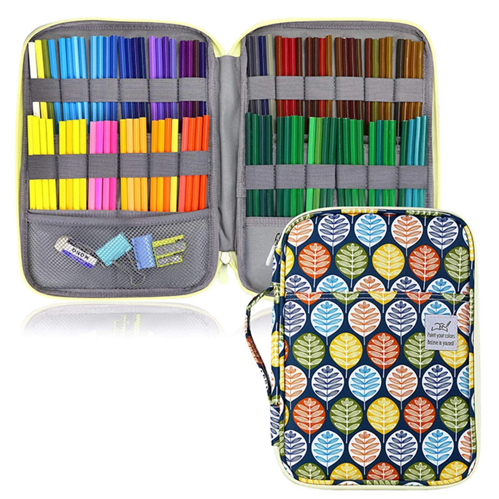 escolar con 96 ranuras para lápices, estuche de con Gato bonito para chicas, niños, bolsa de gran bolsa de papelería, caja de suministros|Estuches escolares| - AliExpress