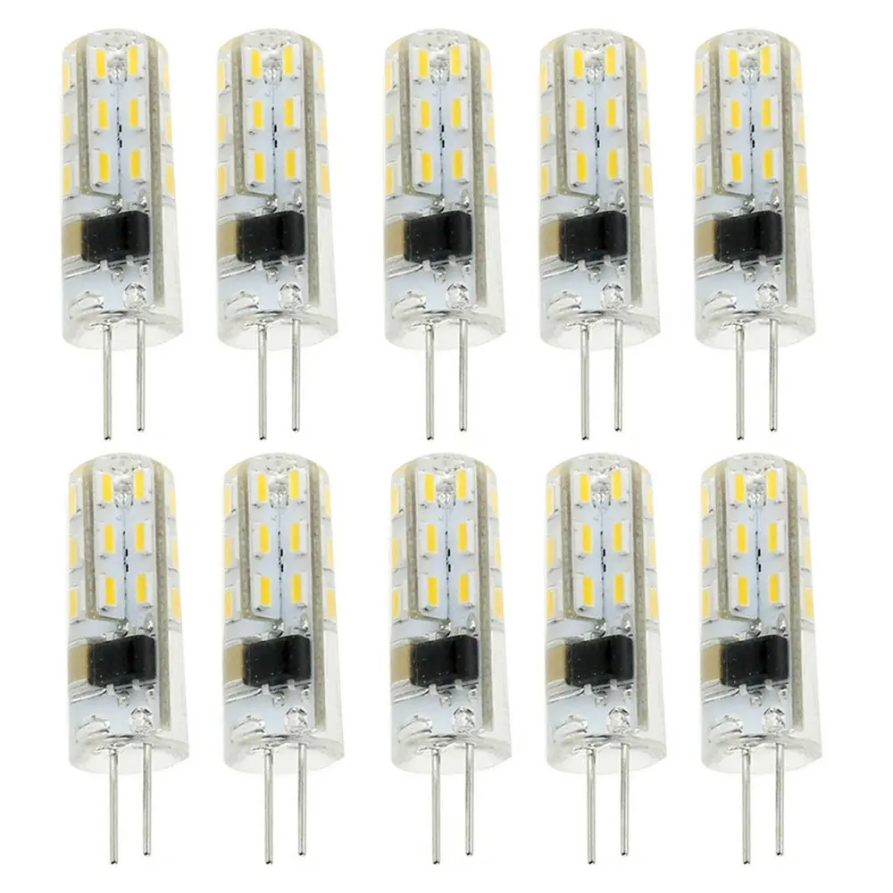 3014 SMD 교체 할로겐 램프 전구, 냉/온백색 조명, G4, 3W, 24LED, 12V, 110V, 220V, 10 개/로트