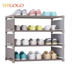 Multicolor Simple Shoe Cabinets Ironwork Assembly of Shoe Rack with Modern Simple Dustproof Shoe Cabinet Four floors 50cm Hight Multicolor Simple Shoe Cabinets Ironwork Assembly of Shoe Rack with Modern Simple Dustproof Shoe Cabinet Four floors 50cm Hight