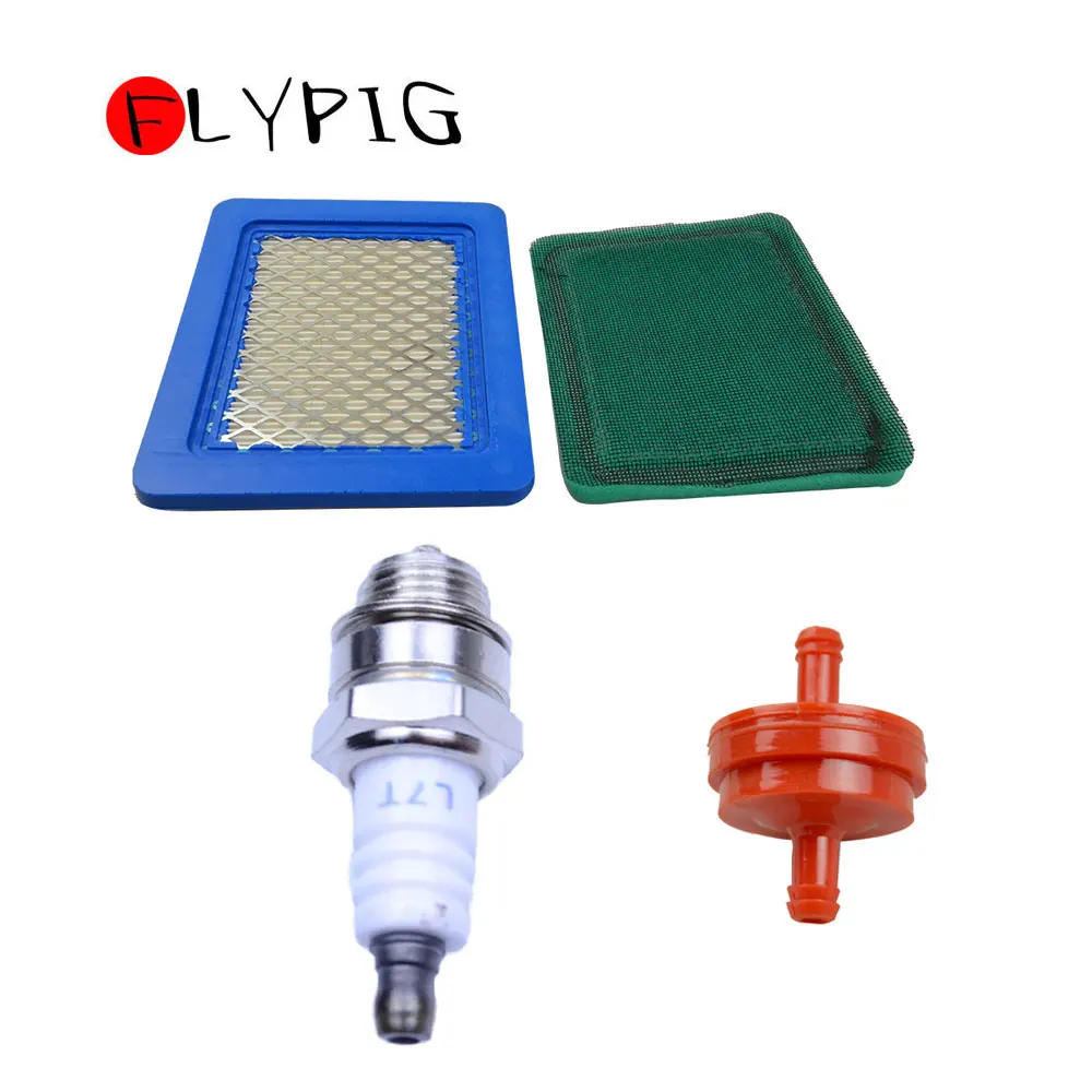 

For BRIGGS & STRATTON 491588 491588S Air filter With Pre Fuel filter Spark Plug