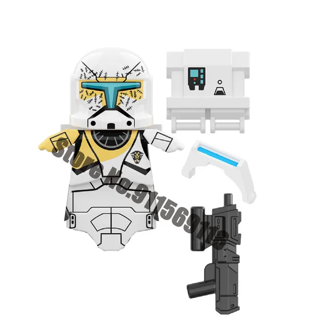 501st Clone Trooper Building Blocks Republic Commando Force 99 Hunter Crosshair Wrecker Echo Cody Rex Star Brick Figure Wars Toy D-XP375