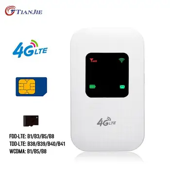 

TianJie Portable Hotspot 4G Lte Wireless Mobile Router Wifi Modem 150Mbps 2.4G Wifi Box Data Terminal Box Wifi Wireless Router