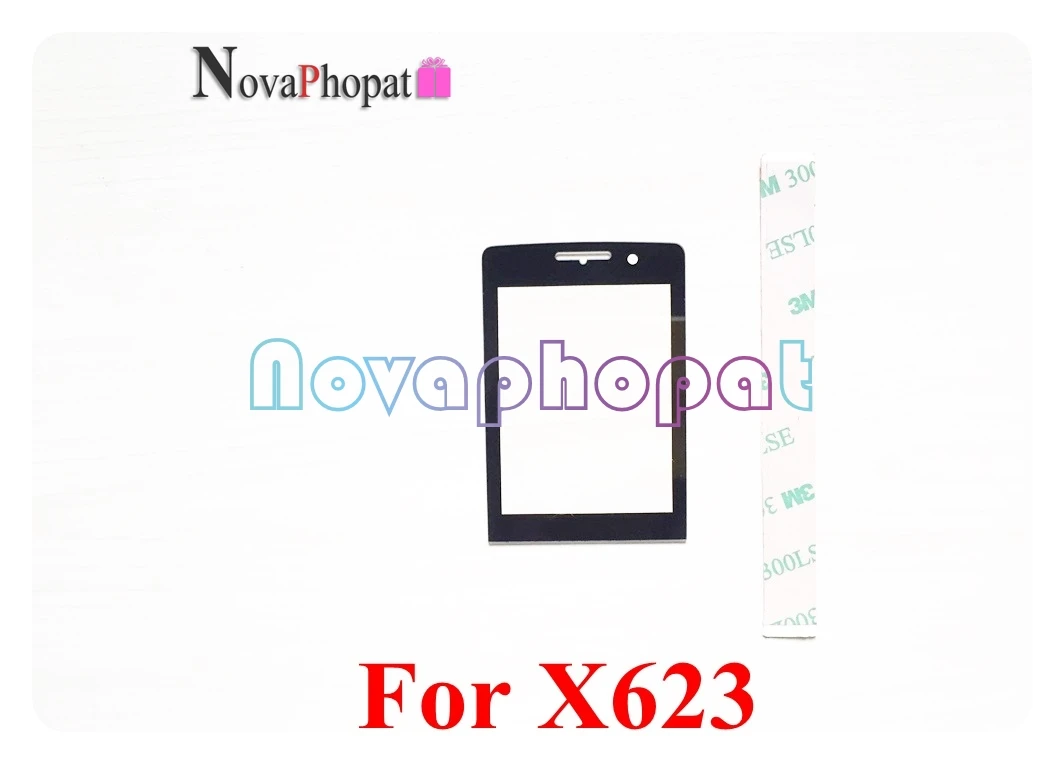 Novaphopat 10 шт./лот черный экран для PHILIPS Xenium X5500/X623/X513/E570/E560 стеклянная панель объектива(не сенсорный дигитайзер