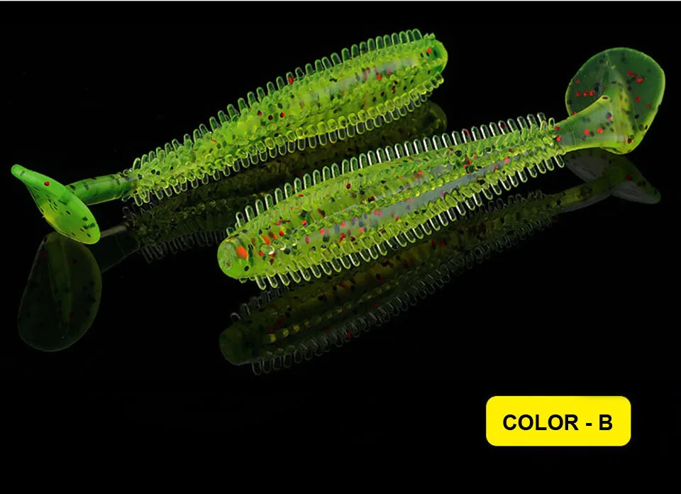 WALK FISH 5 шт./лот Spikey Shad 90 мм 4,4 г Ежик рыболовная мягкая морская приманка огурец весло червь силиконовый воблер на щуку мягкие приманки