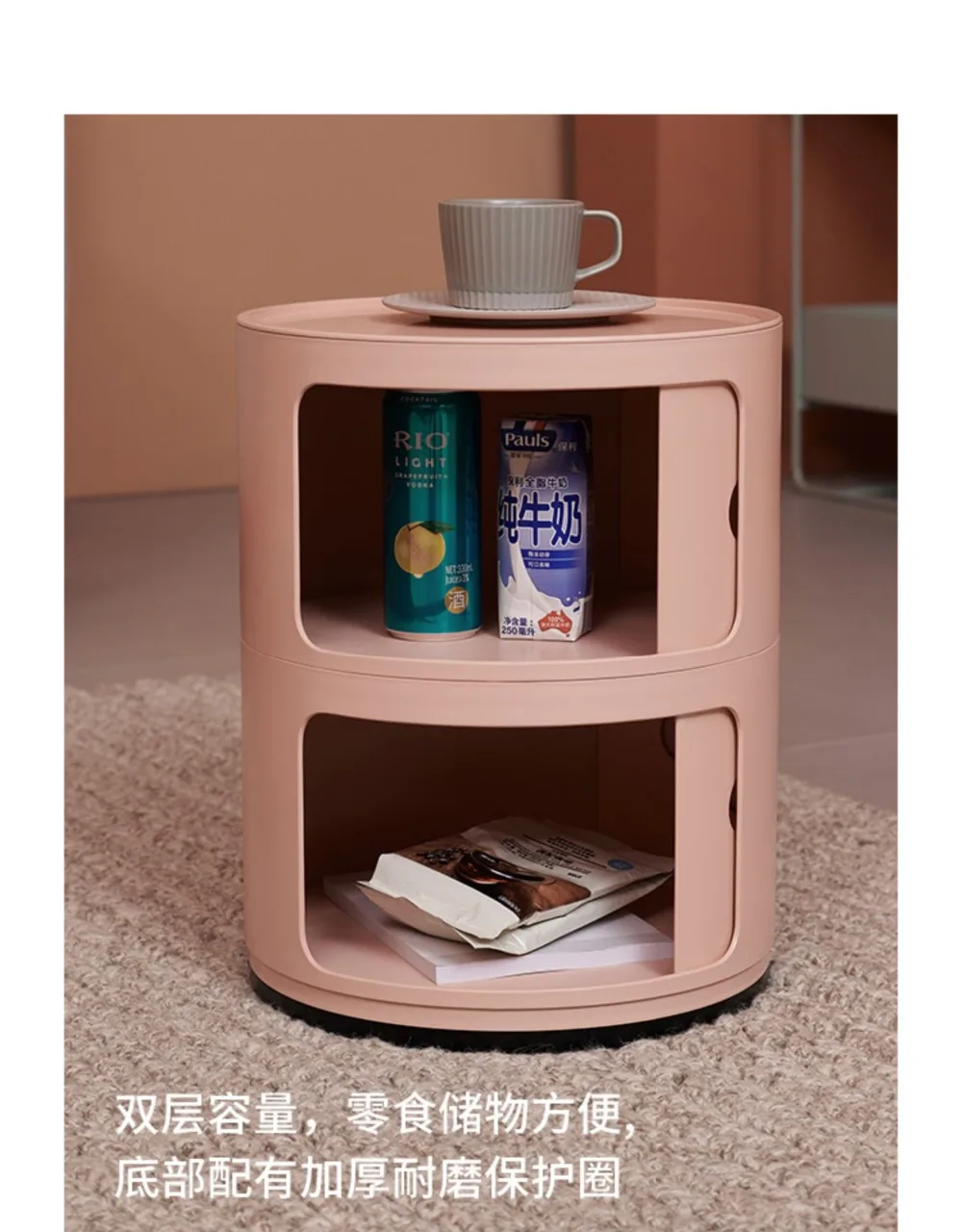 Скандинавский Простой Круглый креативный детский прикроватный шкаф небольшой шкаф для хранения для прикроватной тумбочки в современном