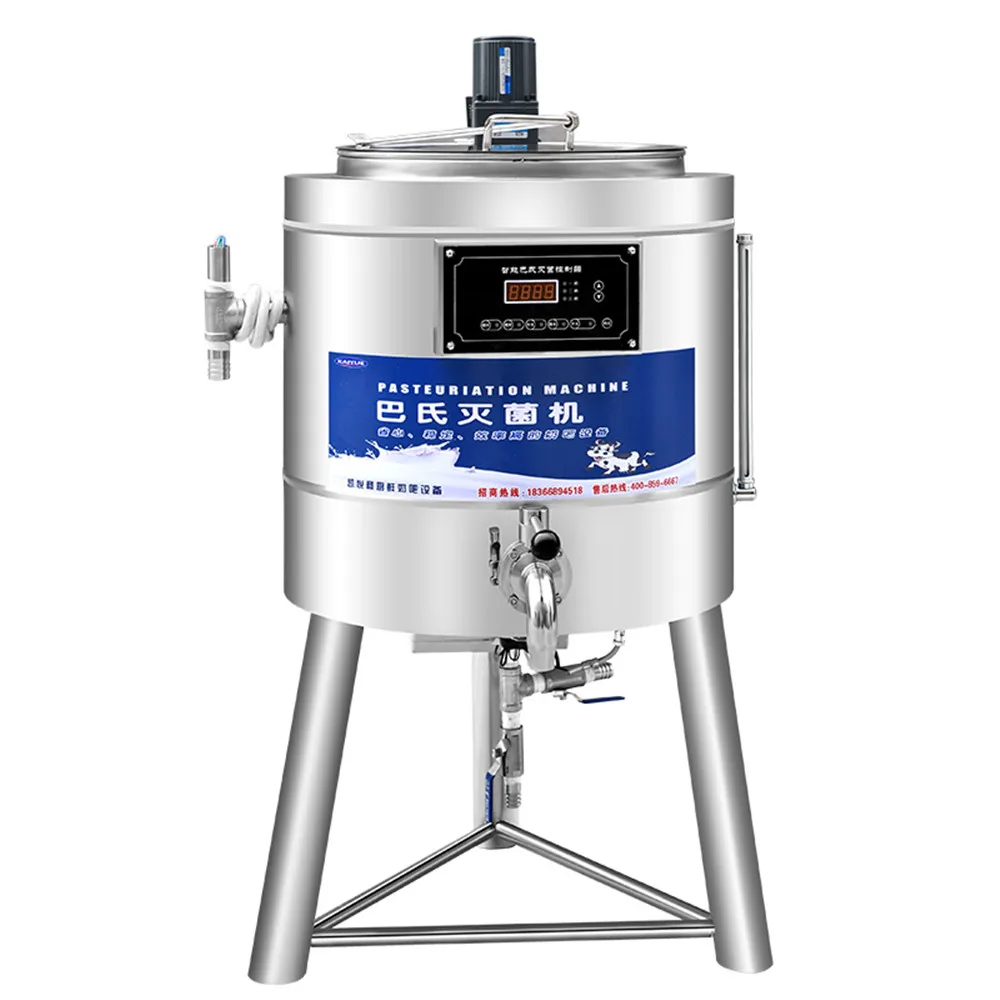 Commercial 500L Milk Pasteurizer Yogurt Making Machine Temperature Sterilizer  Fruit Wine Beverage Sterilization Machine