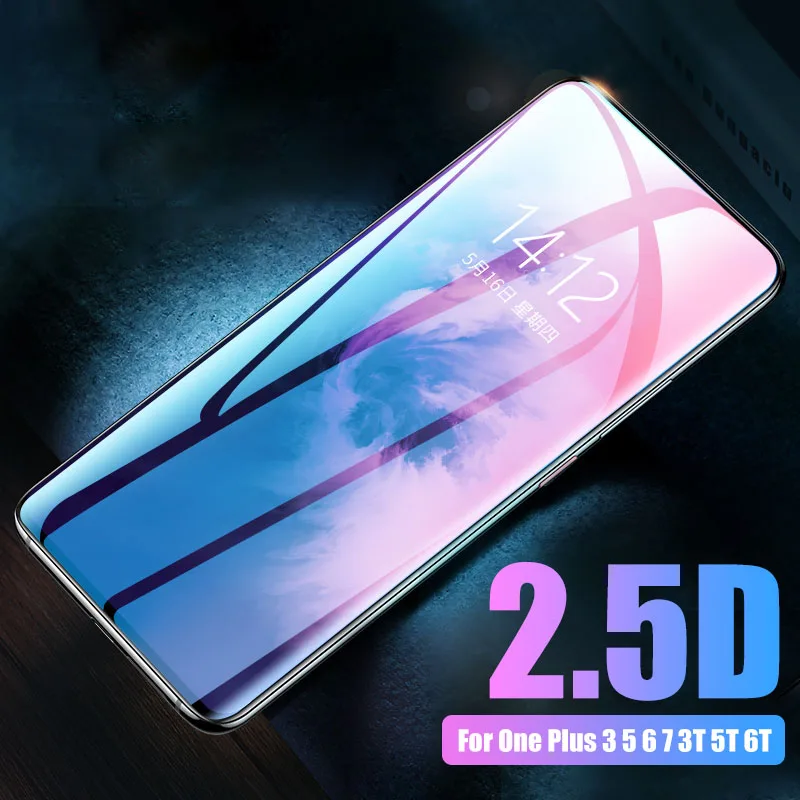 Для One Plus 3 3T закаленное стекло для OnePLus 5 T протектор экрана 2.5D полная изогнутая