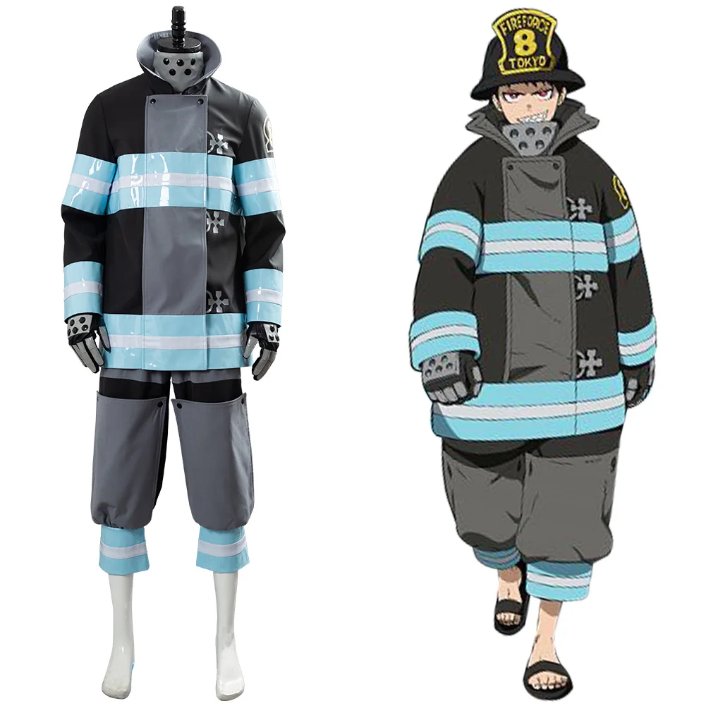 Костюм для косплея с героями Аниме: no Shouboutai Fire Force Shinra Kusakabe костюм пожарной