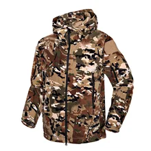 Уличная Теплая Флисовая мягкая куртка для отдыха, ветрозащитная теплая куртка для походов, кемпинга, лыж, камуфляжная флисовая S-2XL