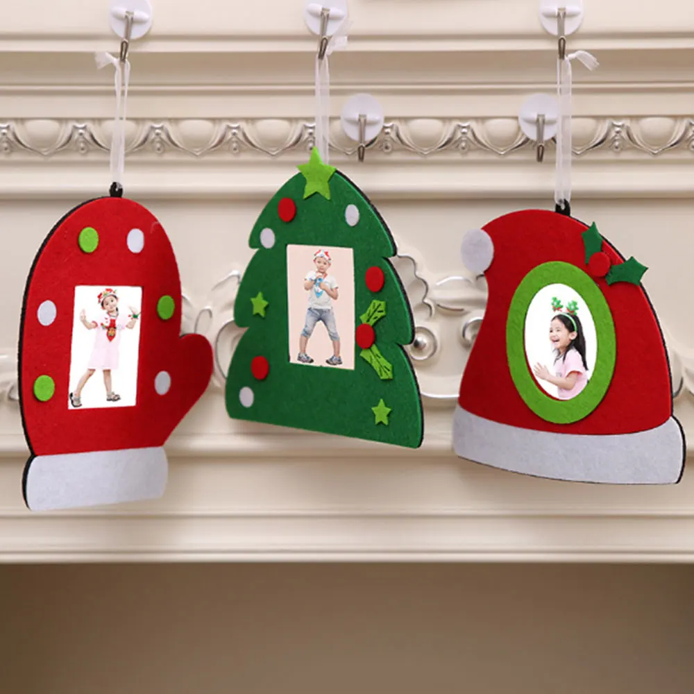 Fashion Latex Christmas Photo Frame Album Tree Ornaments Table Decorations