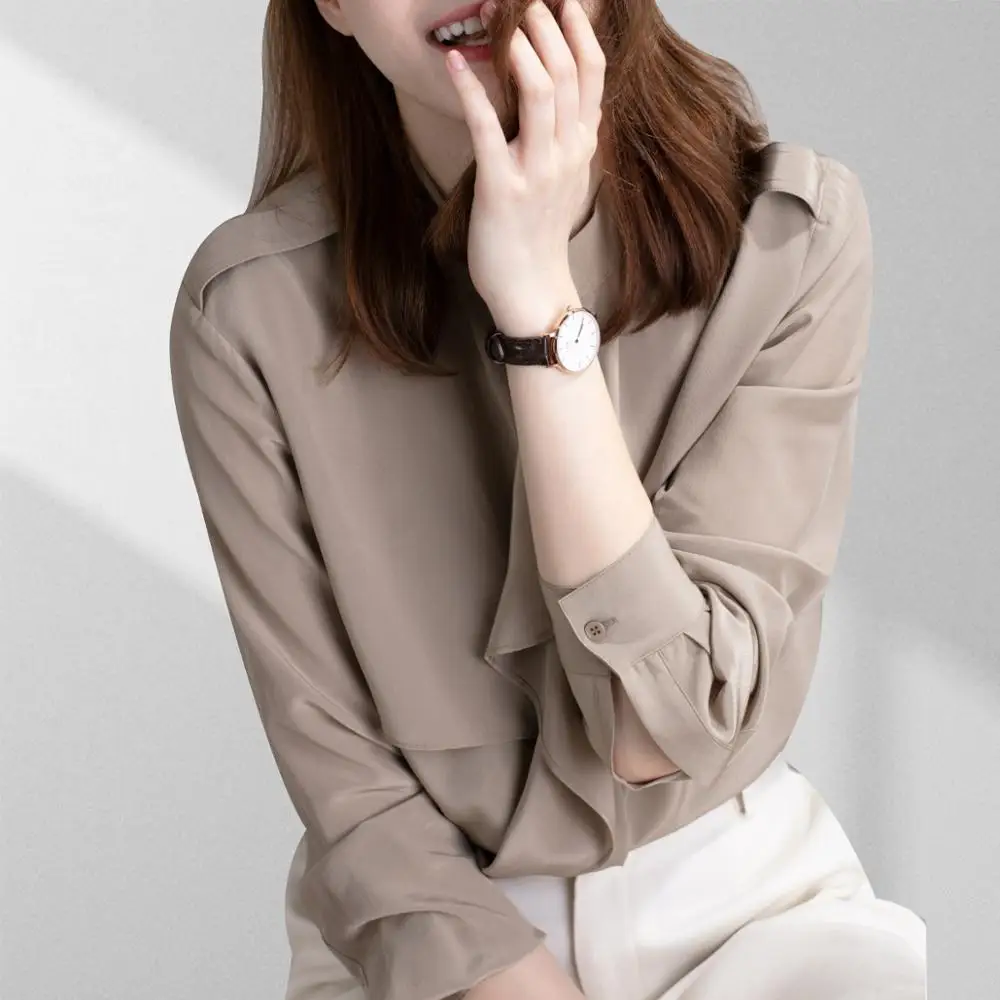 Real Mulberry Silk Blouses for Women High Quality