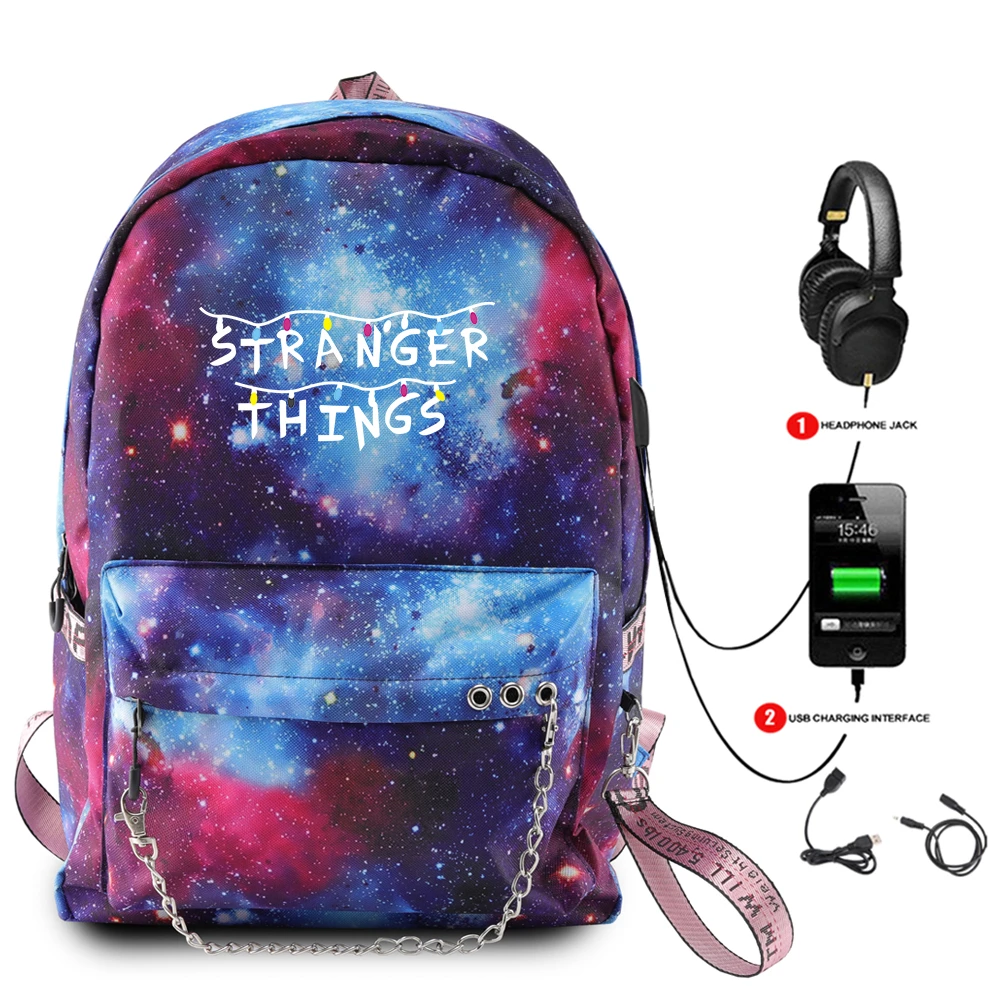 Stranger things galaxy backpack Clearance