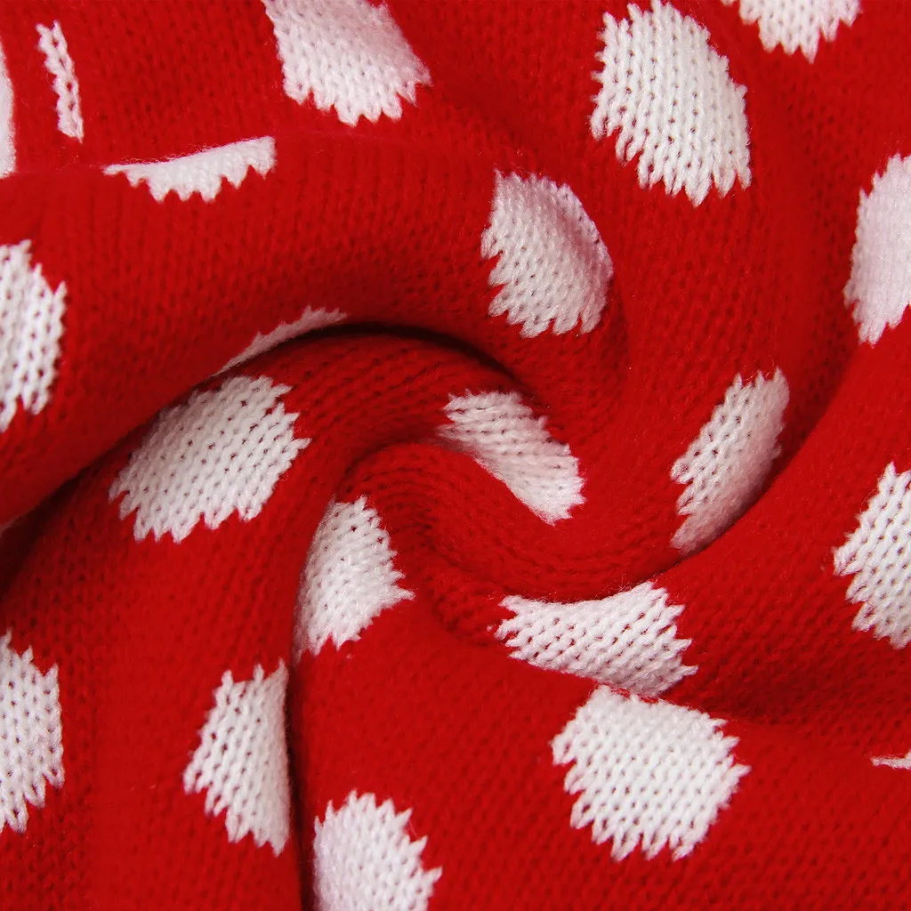Newborn Baby Boys Girsl Autumn Winter Dot Sweater Knitted Long Sleeve Romper Jumpsuit Children Warm Fashion Color Outfits
