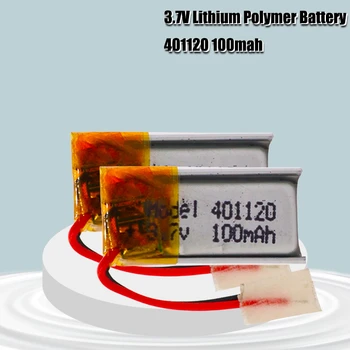 

100mAh 3.7v 401120 Lithium Li-Po Polymer Battery For Bluetooth earphone 3D glasses Selfie stick Polymer MP3 Rechargeable Battery