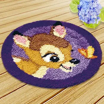 

Pulaqi Knooppakket Cute Needlework Mat Quality Latch Hook Kit DIY Do It Yourself Europe Latch Hook Rug Kit Carpet Embroidery Kit