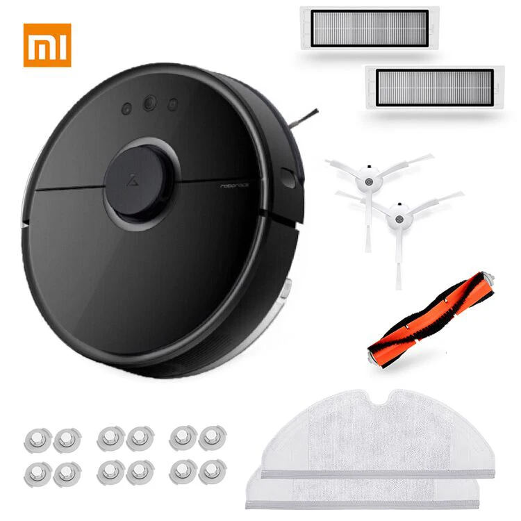 Подарок, запчасти, Xiaomi Mi робот-пылесос 2 roborock S50 S55 EU, планируемая очистка, приложение для влажной уборки, без налогов - Цвет: S55 P3