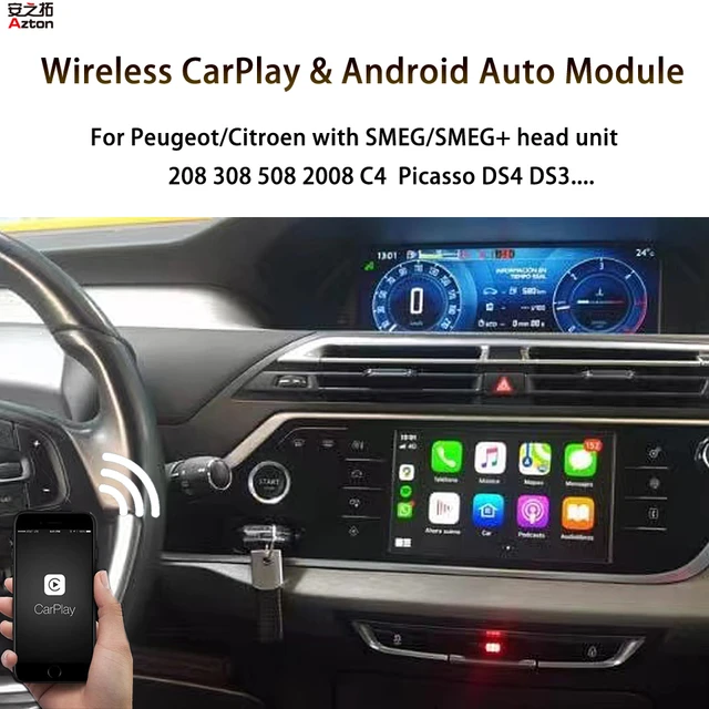 Car Dash Screen Upgrade Wireless CarPlay Interface for Citroen C4 Picasso  DS3 DS4 SMEG Android Auto Decoder - AliExpress