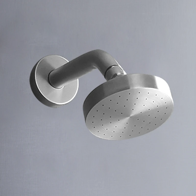 Shower Head Shower Set Stainless Steel Concealed Shower Faucets Set Brushed Nickel Rainfall Shower Head Single Handle Mixer Tap Bathroom Mixer