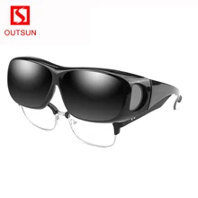 Бренд OUTSUN, поляризованные солнцезащитные очки по рецепту, покрытие для близорукости, солнцезащитные очки, подходят для солнцезащитных очков, брендовая одежда, накладные очки
