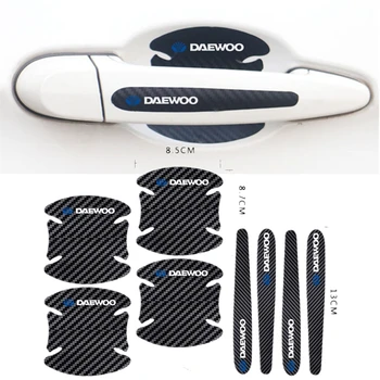 

4Pcs Car door Handle Protection Film car Sticker For Daewoo Matiz Nexia Lanos Kalos Gentra Nubira Espero Dama Car Styling