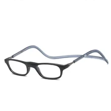 Магнитные очки для чтения, женские висящие на шее очки для чтения, мужские очки для чтения Пресбиопии, складные диоптрии, регулируемые+ 1,00 до+ 4,00