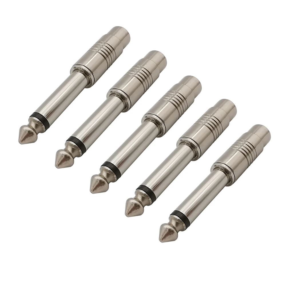 5 Teile/los 6,5mm Mono Audio Adapter 6,5 MM 1/4 "Stecker auf RCA Weibliche Jack Audio Mono Adapter stecker TS für Home KTV Verwenden – Detail 1