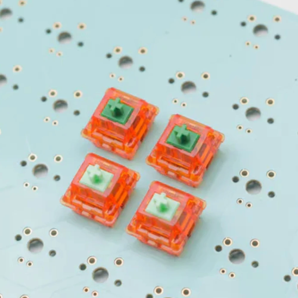 C3EQUALZTangerineV2SwitchesforMechanicalKeyboard62g67gPrecise