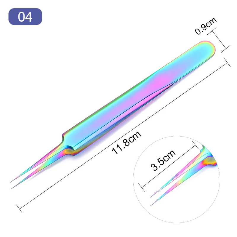 1/5/10 шт./компл., 3g, с функцией Клей для ногтей Изогнутые Прямой блестит Нержавеющая сталь Хамелеон Пинцет Акриловые Советы AdhesiveTool быстросохнущий клей - Цвет: 47409-4