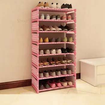 

Multi layer simple shoe rack home assembly door shoe cabinet modern foyer locker economic dormitory dust shelf