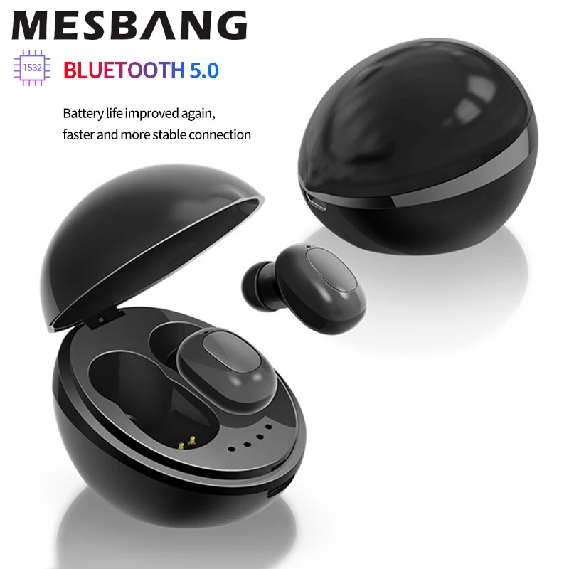 Беспроводные наушники Bluetooth 5 0 мини Tws Hi Fi стереонаушники с микрофоном зарядная