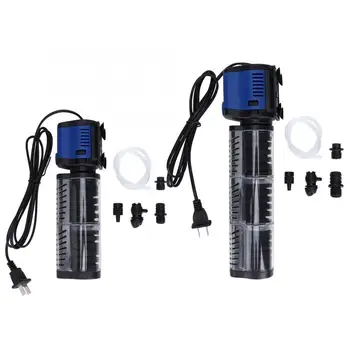 

3 In 1 Mute Aquarium Filter Submersible Oxygen Internal Pump Fish Tank Air Increase Aeration Pumps CN Plug 220-240V