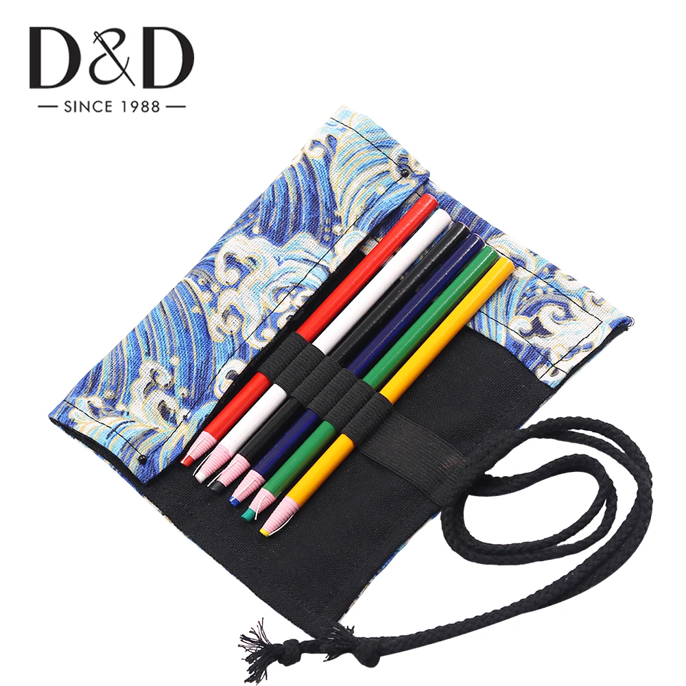 

6pcs Sewing Chalk Pencil Colorful Fabric Marker Pen Tailor's Chalk & Pencil Holder Organizer Storage Bag DIY Tailor Accessories