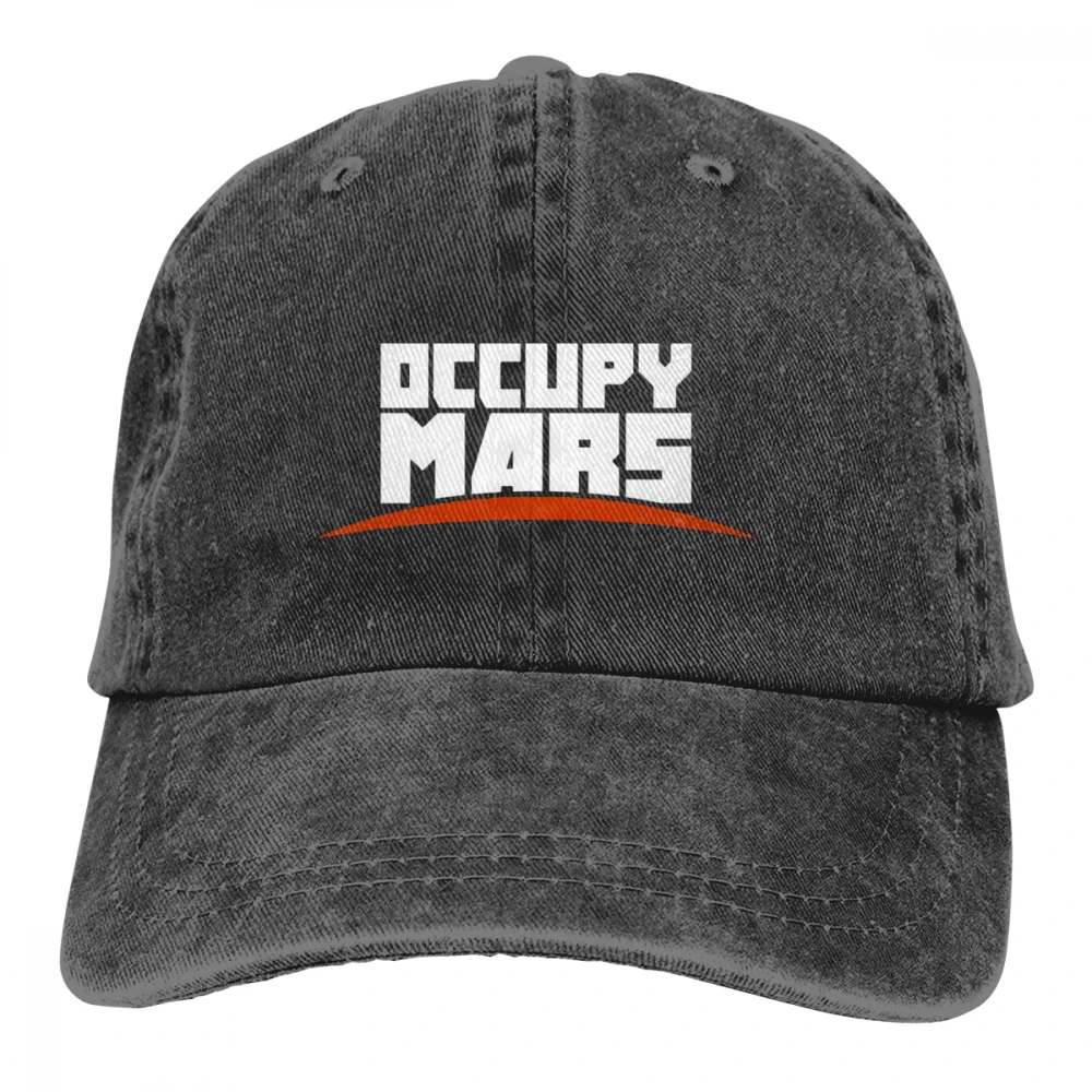 Occupy Mars Casquette Deep Heather унисекс Мужские Женские джинсовые бейсболка с ремешком кепки Регулируемая шляпа для гольфа папа